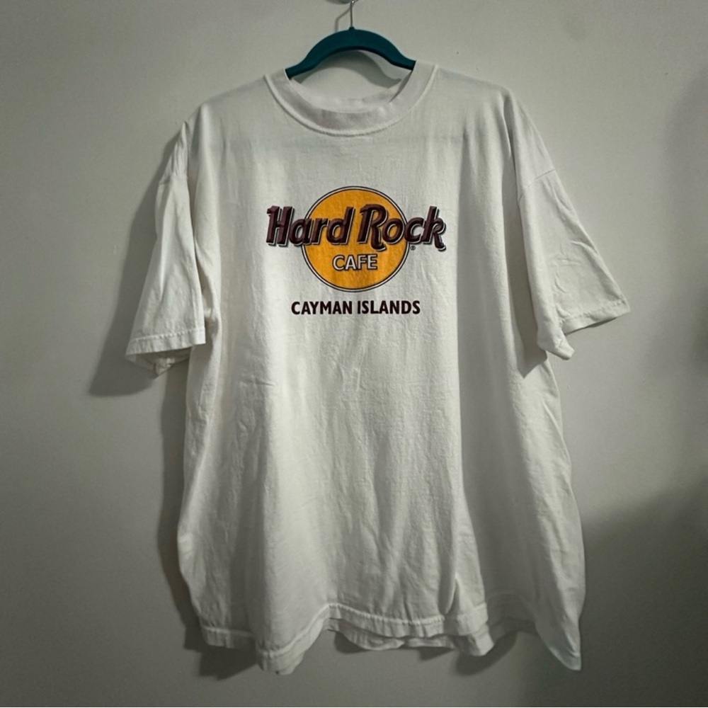 Hard Rock Cafe Cayman Islands White Tee Size XXL